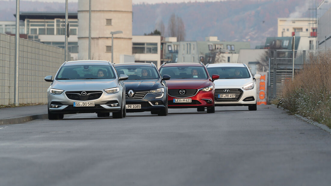 Hyundai i40 Kombi, Mazda 6 Kombi, Opel Insignia Sports Tourer, Renault Talisman Grandtour, Exterieur