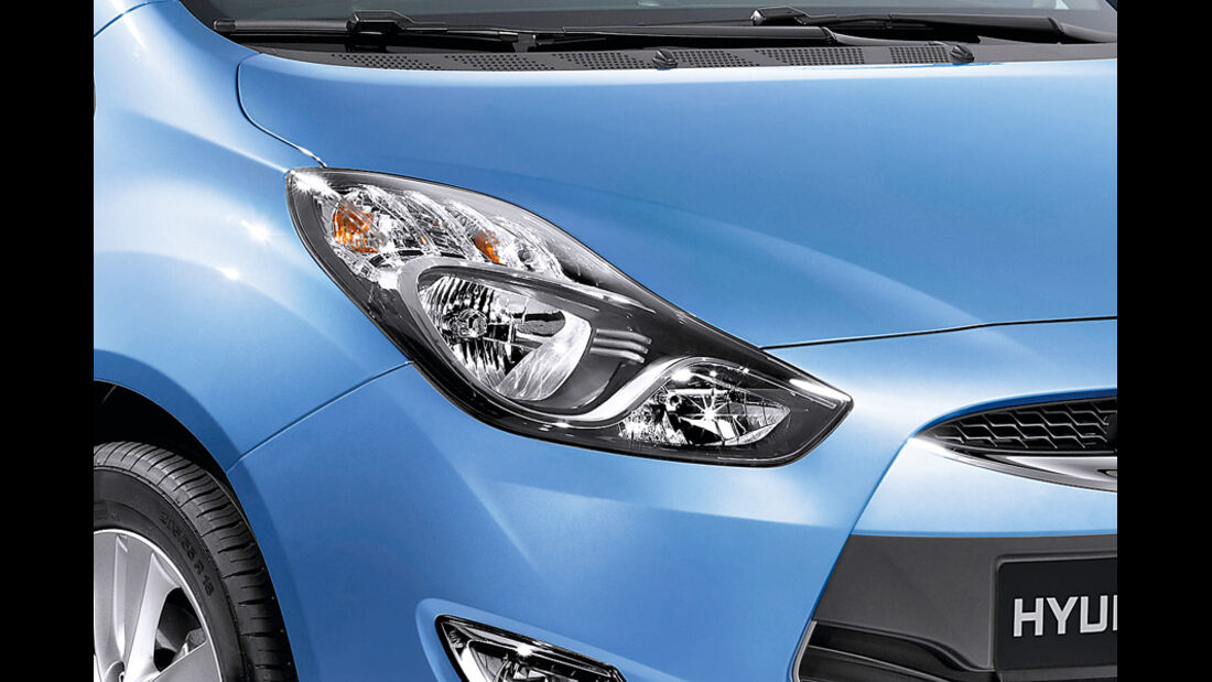 Hyundai ix20, Detail, Scheinwerfer, Ice Blue