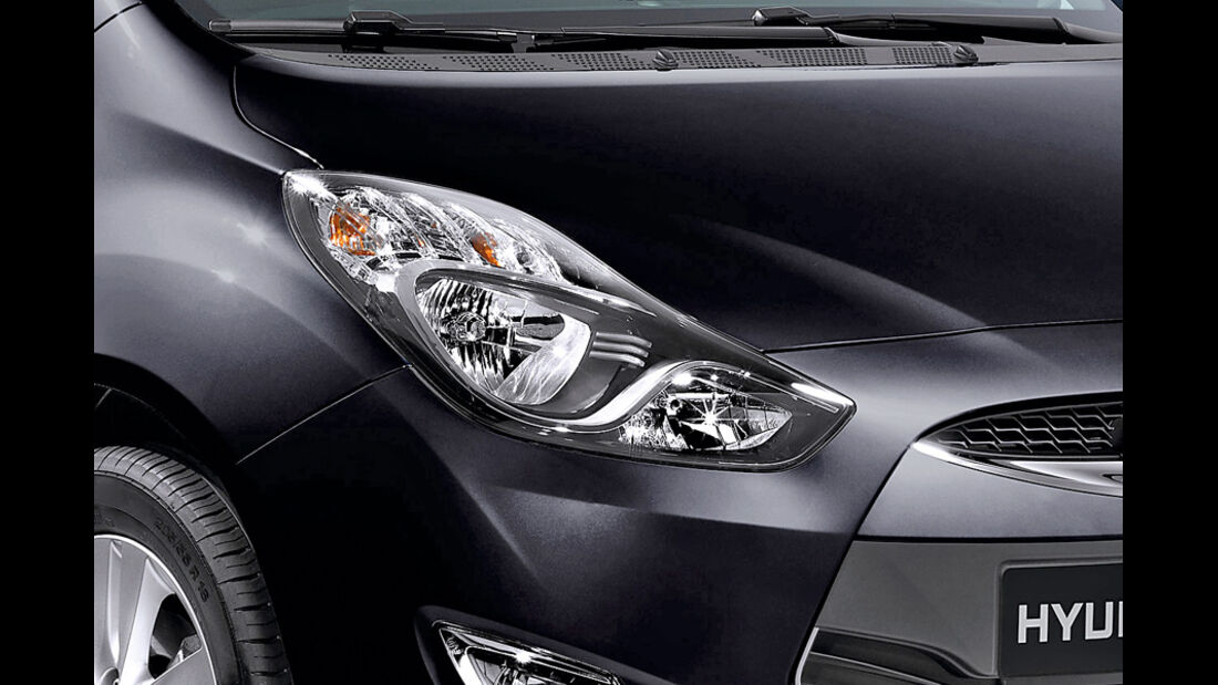 Hyundai ix20, Detail, Scheinwerfer, Stone Black