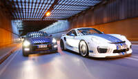 Importracing-Nissan GT-R, Techart-Porsche 911 Turbo S, Frontansicht