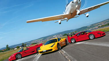 Impressionen Ferrari F40, F50 und 458 Italia 