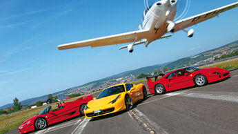 Impressionen Ferrari F40, F50 und 458 Italia 
