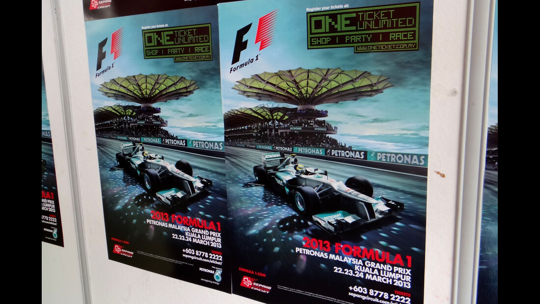 Impressionen - Formel 1 - GP Malaysia - 20. März 2013