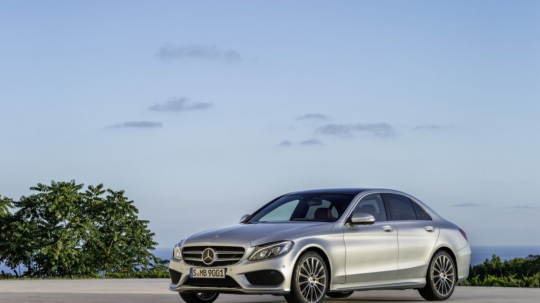 In den USA steht die neue Mercedes C-Klasse noch nicht beim Händler.