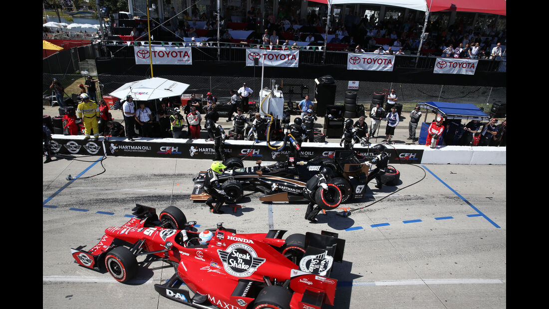 IndyCar - Motorsport - Boxenstopp - Long Beach