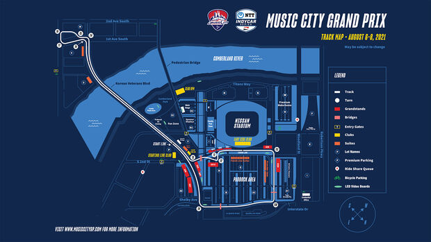 IndyCar - Trackmap - Layout - Nashville - 2021