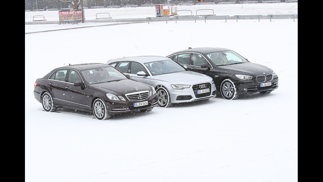 Infotainmentsysteme in Audi A6, BMW 5er GT, Mercedes E-Klasse