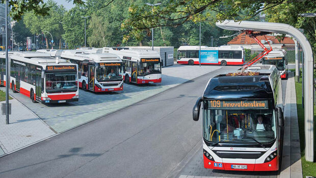 Innovationslinie Hochbahn Hamburg Pantograph