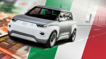 Italien Elektroauto Förderung Fiat Centoventi Collage