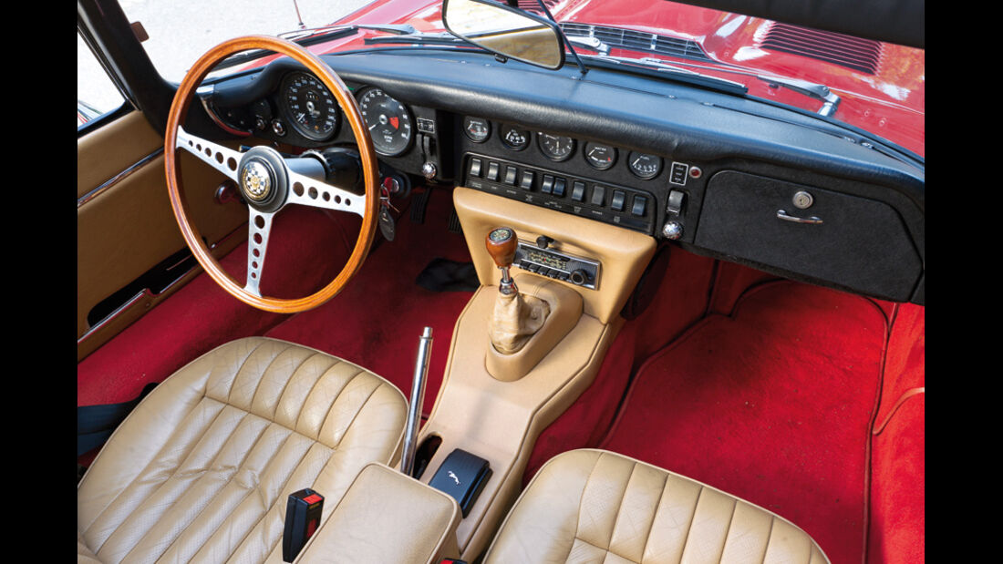 Jaguar E-Type 4.2 Serie 2, Baujahr 1969, Innenraum