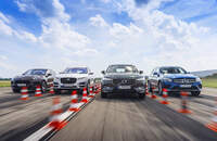 Jaguar F-Pace, Mercedes GLC, Porsche Macan, Volvo XC60 Vergleichstest