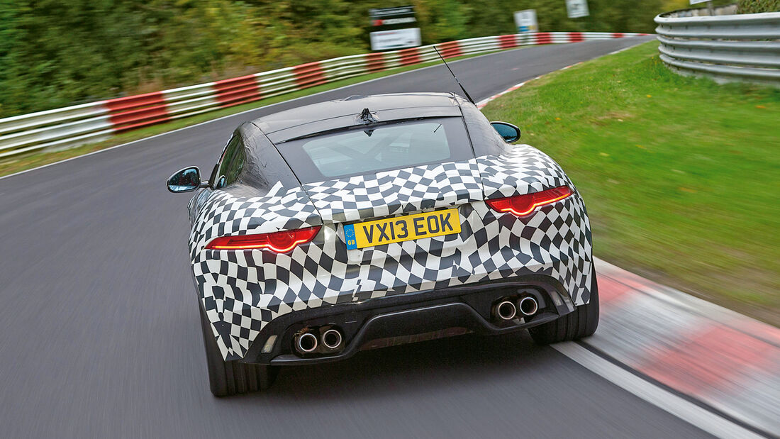 Jaguar F-Type Coupé, Heckansicht