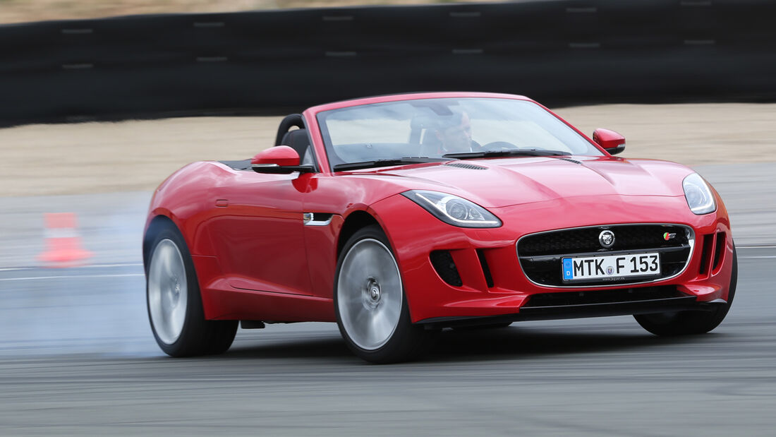 Jaguar F-Type, Frontansicht, Driften