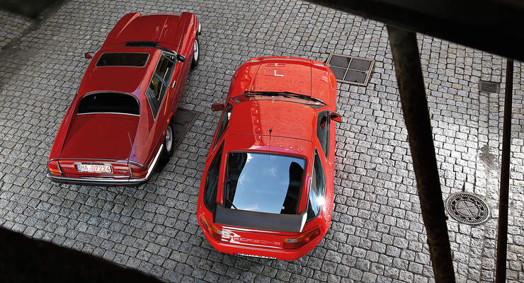 Jaguar XJ-S, Porsche 928 GT, Draufsicht