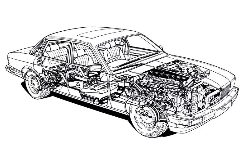 Jaguar XJ6 4.0, Seitenansicht