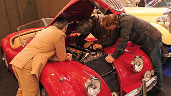 Jaguar XK 140 OTS  auf der Techno-Classica 2010