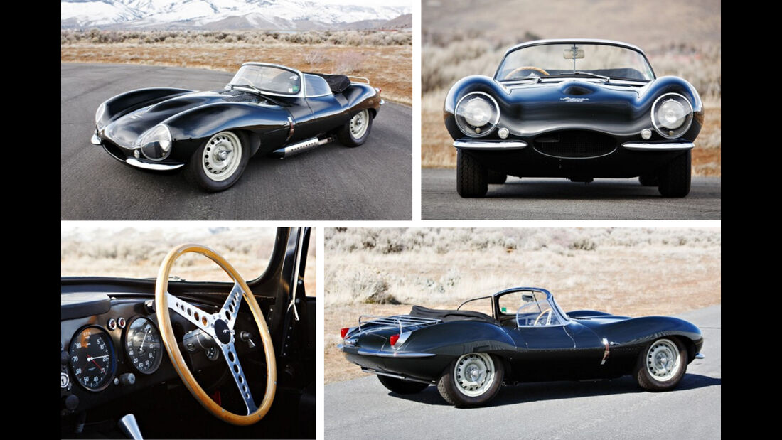Jaguar XKSS Gooding and Company Auktion Collage