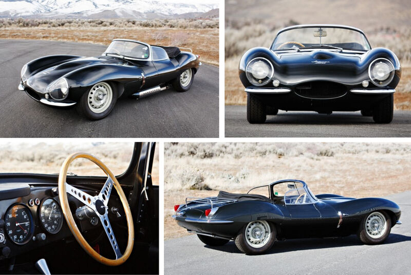 Jaguar XKSS Gooding and Company Auktion Collage