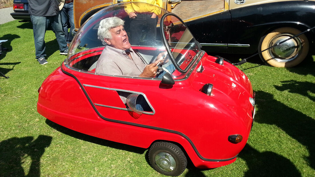 Jay Leno in einem Peel Trident