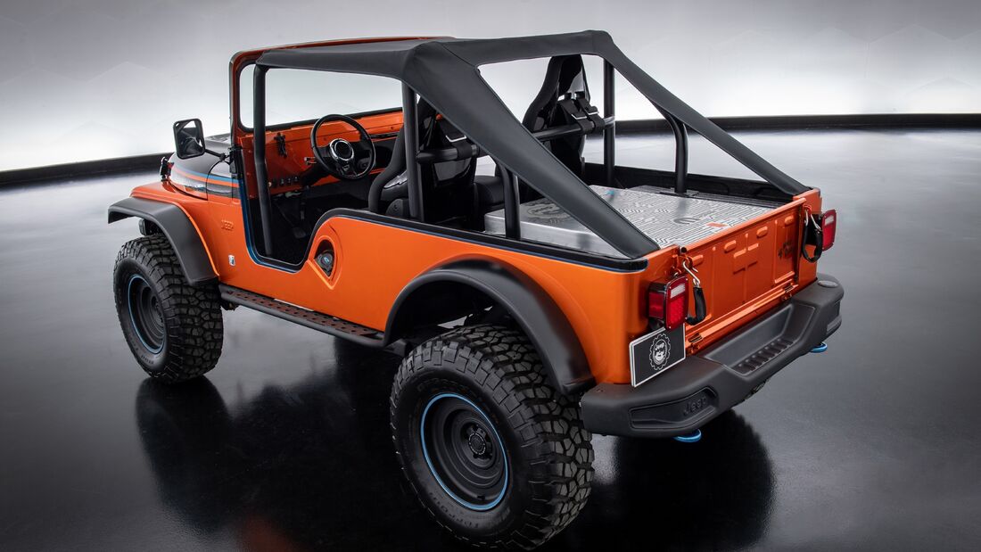 Jeep CJ Surge, Ram Backcountry, Ram TRX Gold Shot Concepts SEMA 2022
