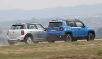 Jeep Renegade, Mini Countryman, Heckansicht