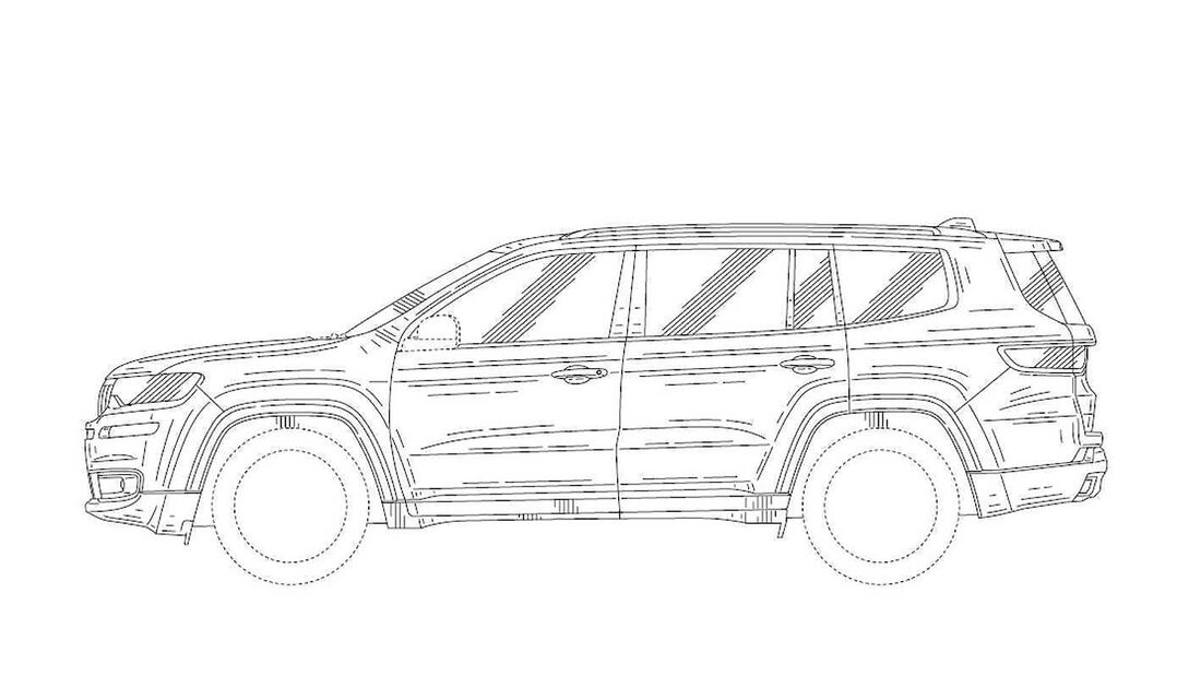 Jeep Yuntu Grand Commander Patentzeichnung