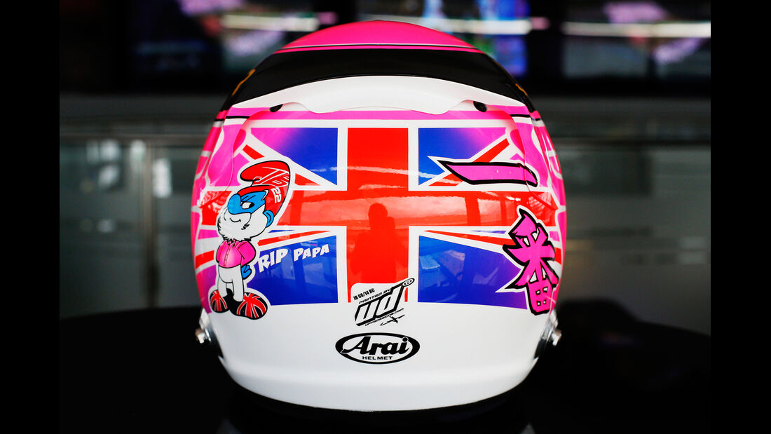Jenson Button Helm - Formel 1 - GP England - Silverstone - 3. Juli 2014