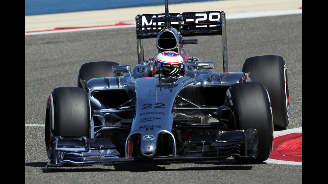 Jenson Button - McLaren - Formel 1 - Bahrain - Test - 2. März 2014