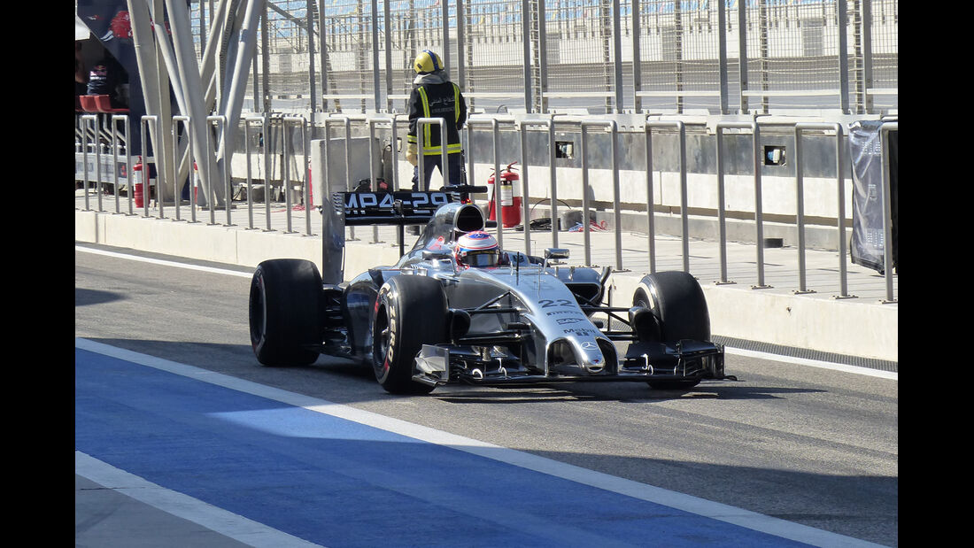 Jenson Button - McLaren - Formel 1 - Bahrain - Test - 2. März 2014