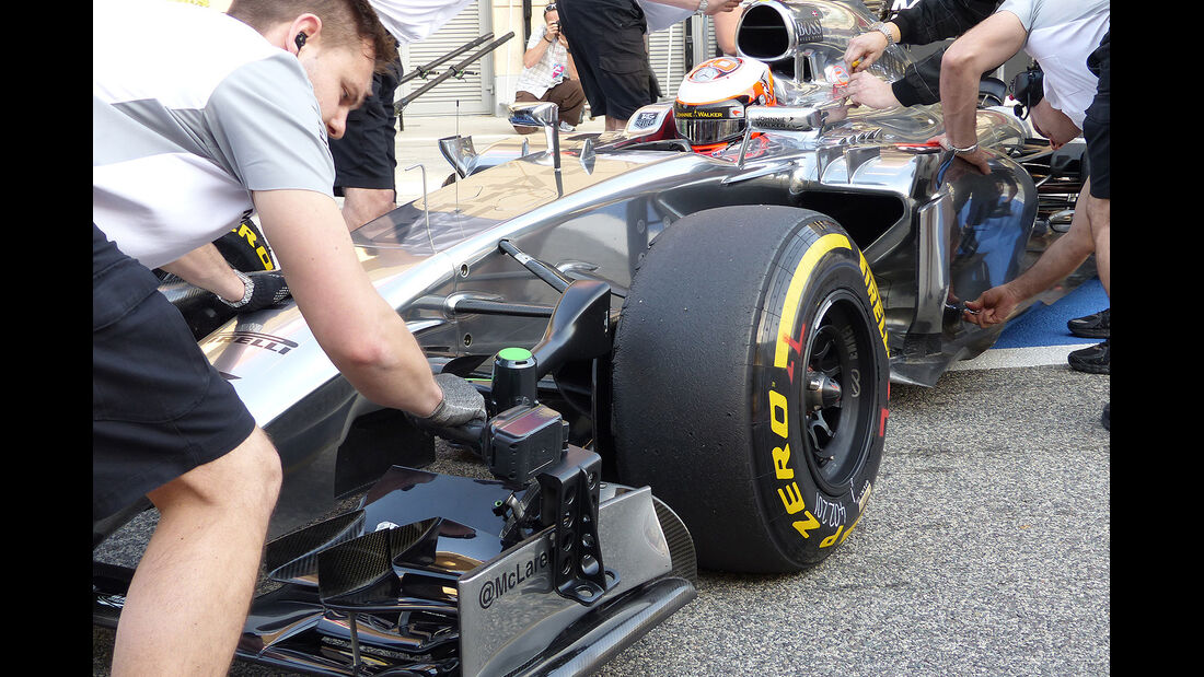 Jenson Button - McLaren - Formel 1 - Bahrain - Test - 21. Februar 2014 