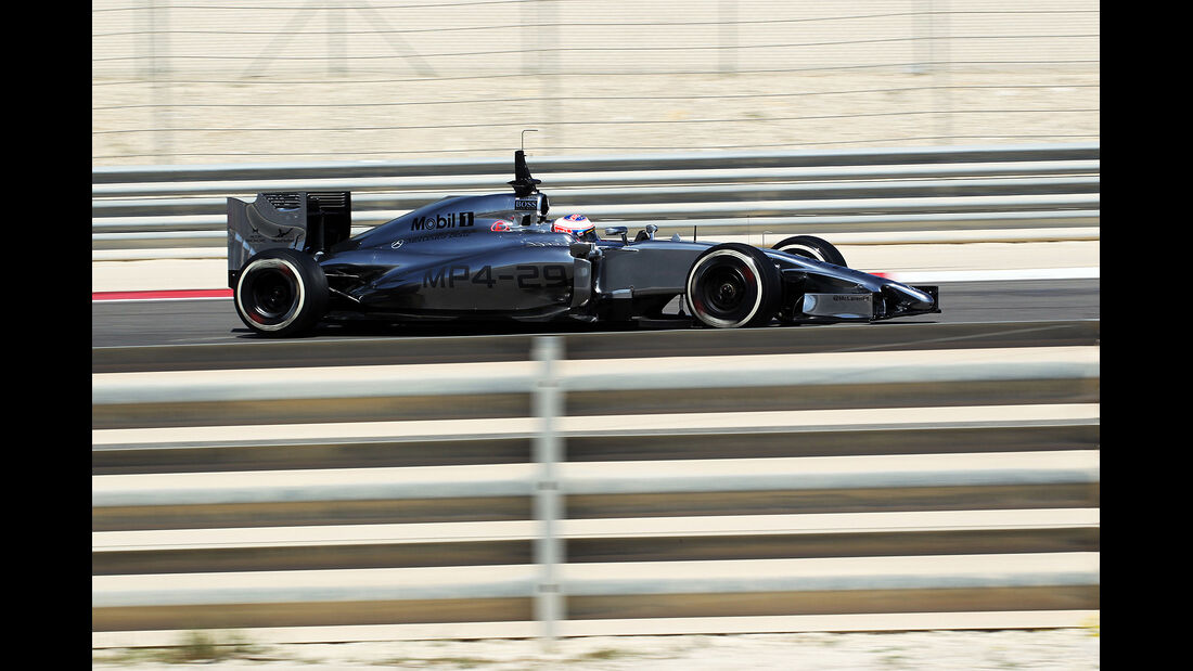 Jenson Button - McLaren - Formel 1 - Bahrain - Test - 21. Februar 2014
