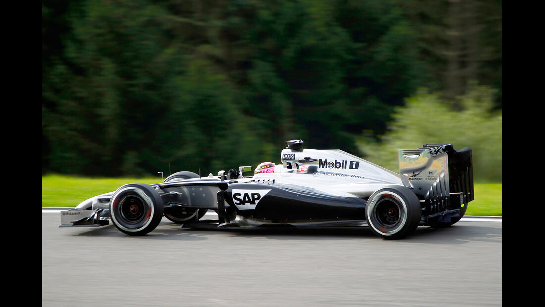 Jenson Button - McLaren - Formel 1 - GP Belgien - Spa-Francorchamps - 22. August 2014