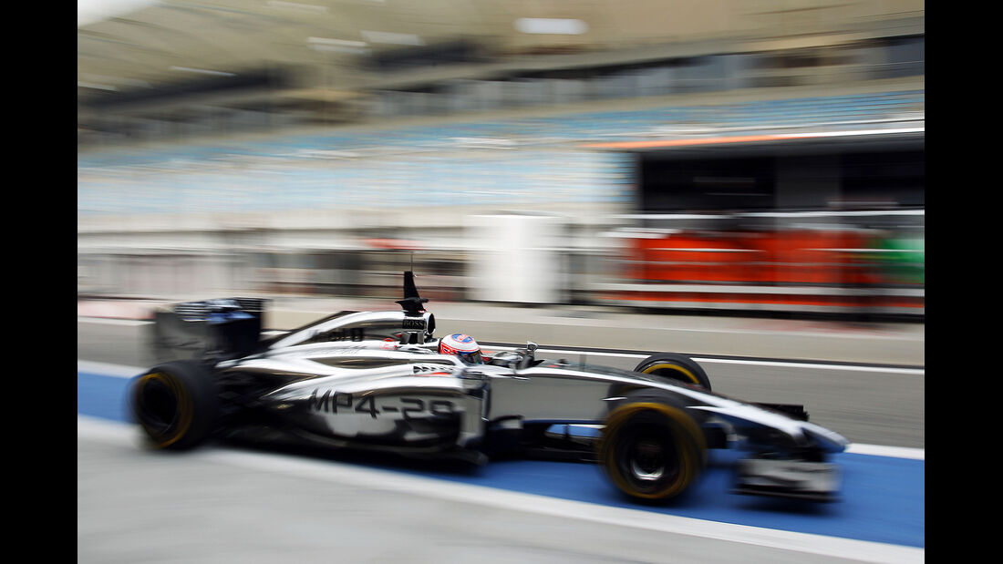 Jenson Button - McLaren - Formel 1 - Test - Bahrain - 28. Februar 2014