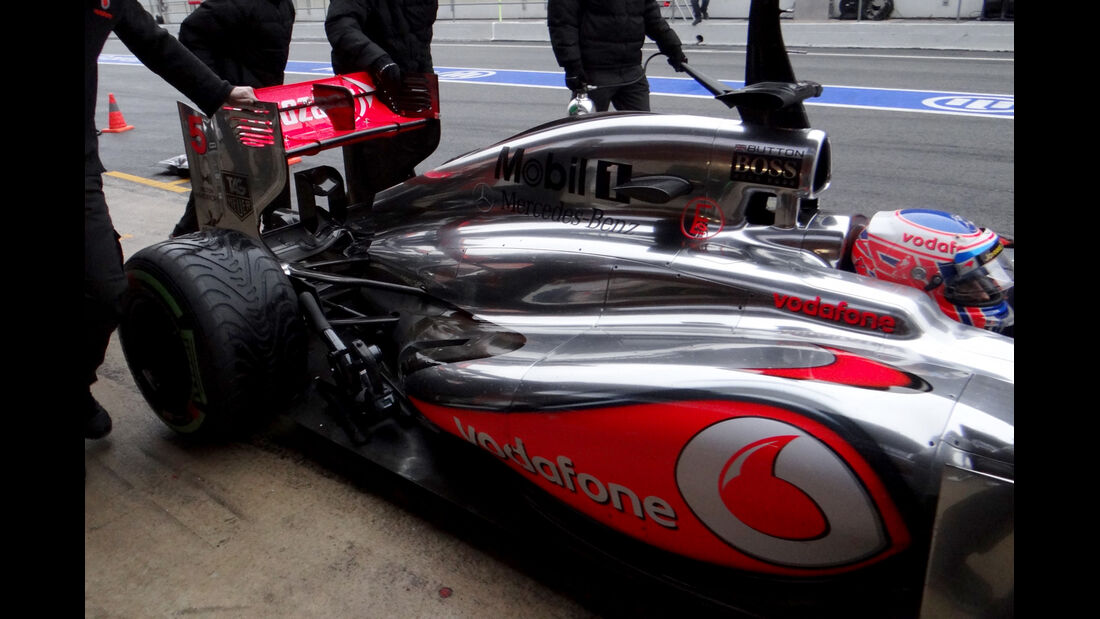 Jenson Button - McLaren - Formel 1 - Test - Barcelona - 22.Februar 2013
