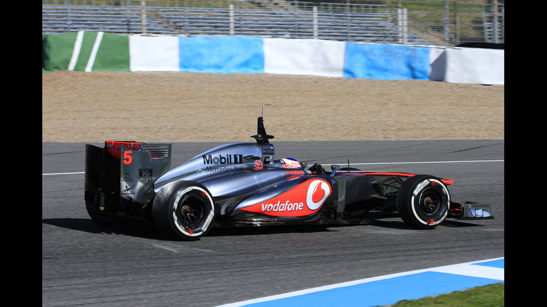 Jenson Button, McLaren, Formel 1-Test, Jerez, 7.2.2013