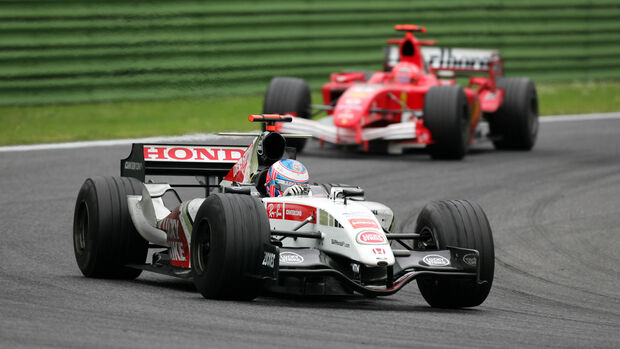 Jenson Button - Michael Schumacher - BAR - Ferrari - GP San Marino 2005