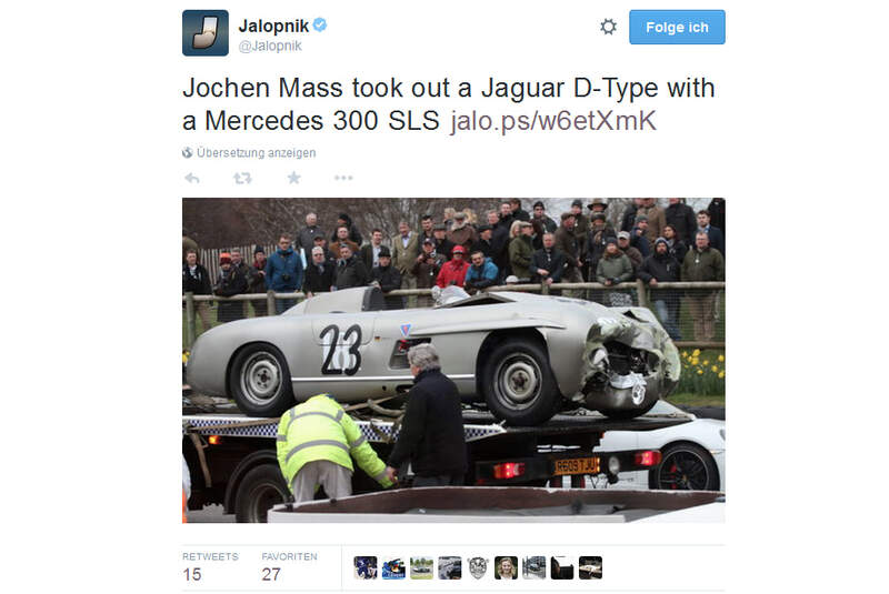 Jochen Mass - Mercedes 300 SL - Crash  - Goodwood 2015