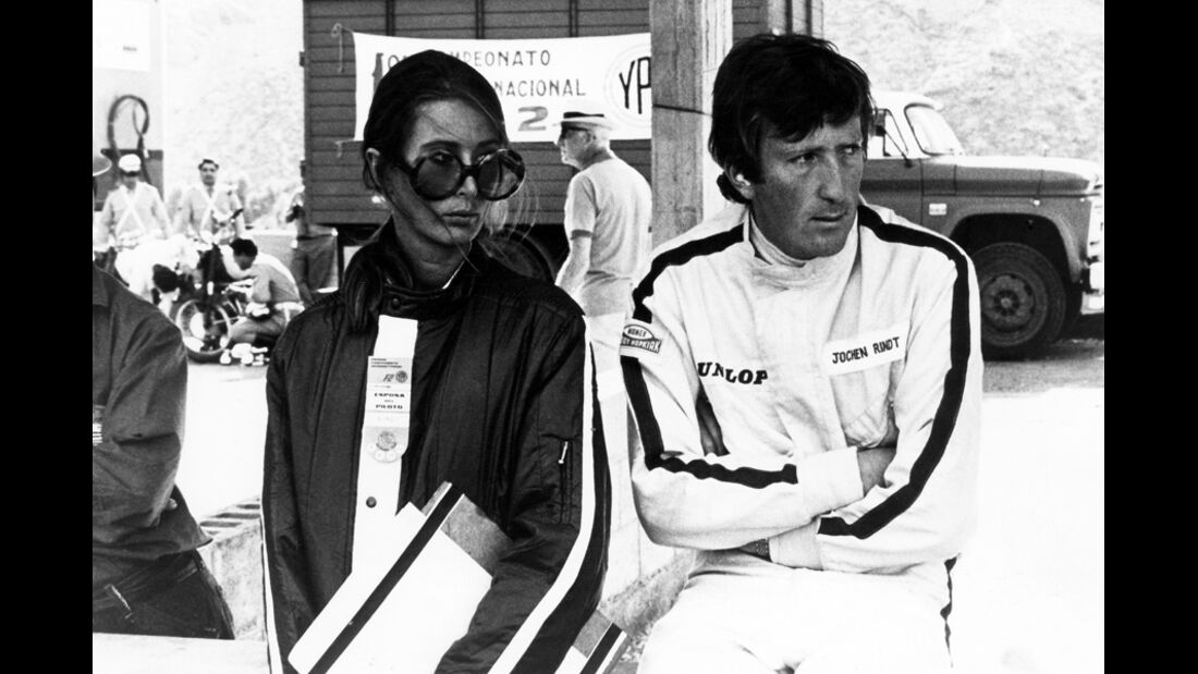 Jochen Rindt mit Frau Nina