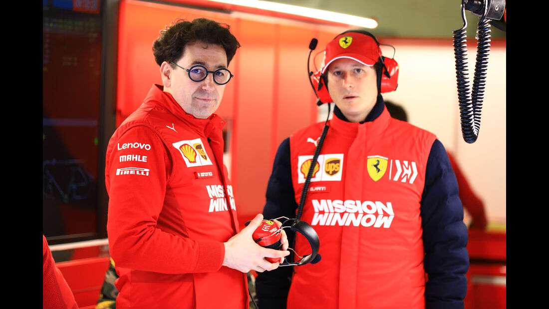 John Elkann & Mattia Binotto - Ferrari - Barcelona - F1-Test - 01. März 2019