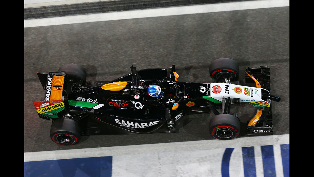 Jolyon Palmer - Force India - Formel 1 Test - Abu Dhabi - 25. November 2014