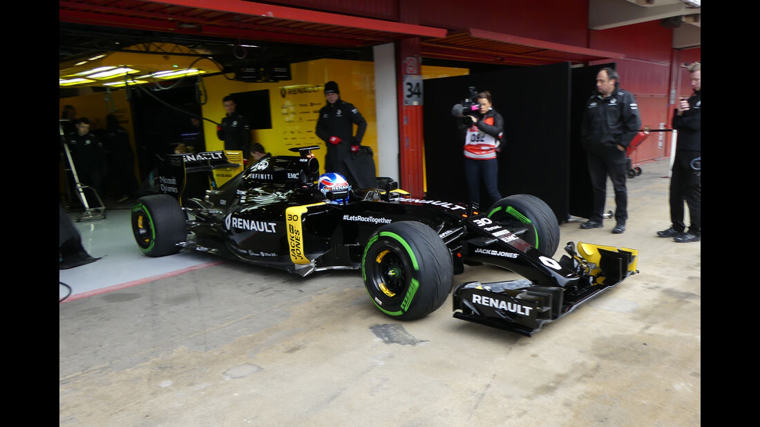 Jolyon Palmer - Renault F1 - Formel 1-Test - Barcelona - 22. Februar 2016