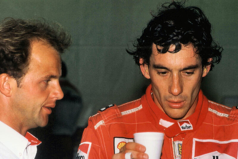 Josef Leberer & Ayrton Senna - 1988
