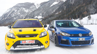 KL Racing-VW Golf R, Wolf-Ford Focus RS, Frontansicht