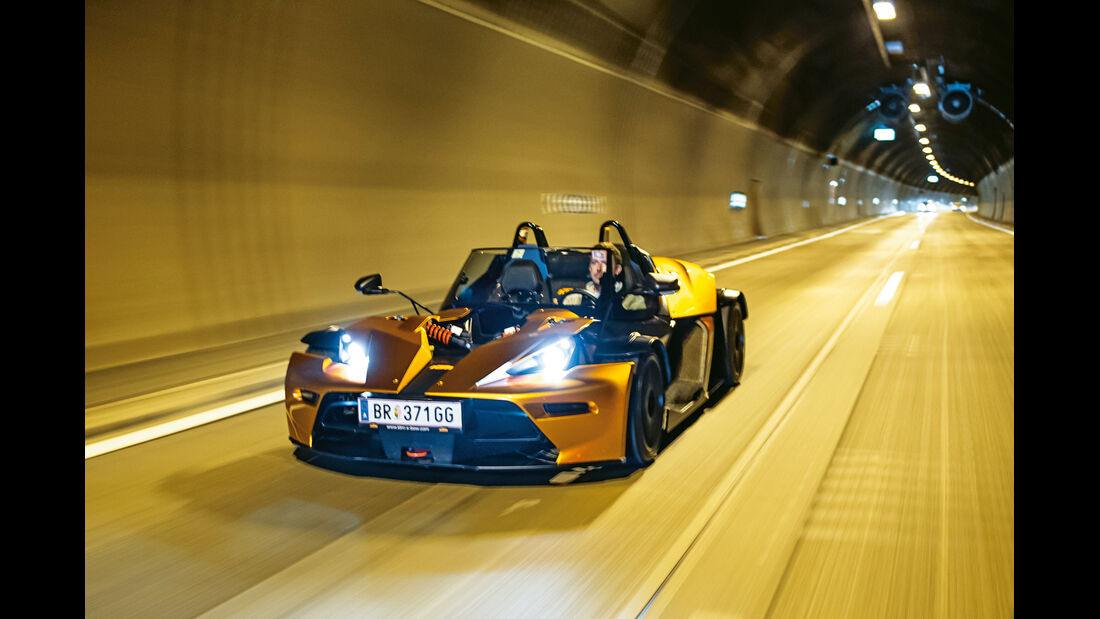 KTM X-Bow GT, Frontansicht, Tunnel
