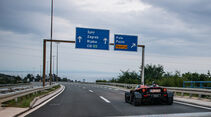 KTM X-Bow GT, Heckansicht, Autobahn