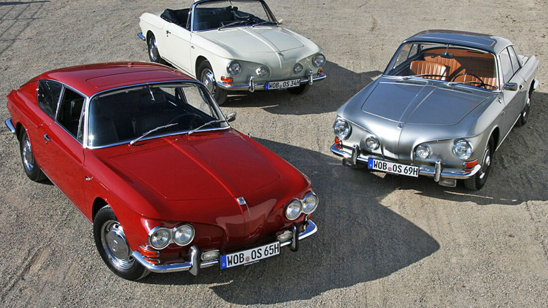 Karmann-Ghia Typ 34-Familie, Cabriolet, Coupé und Fließheck-Coupé