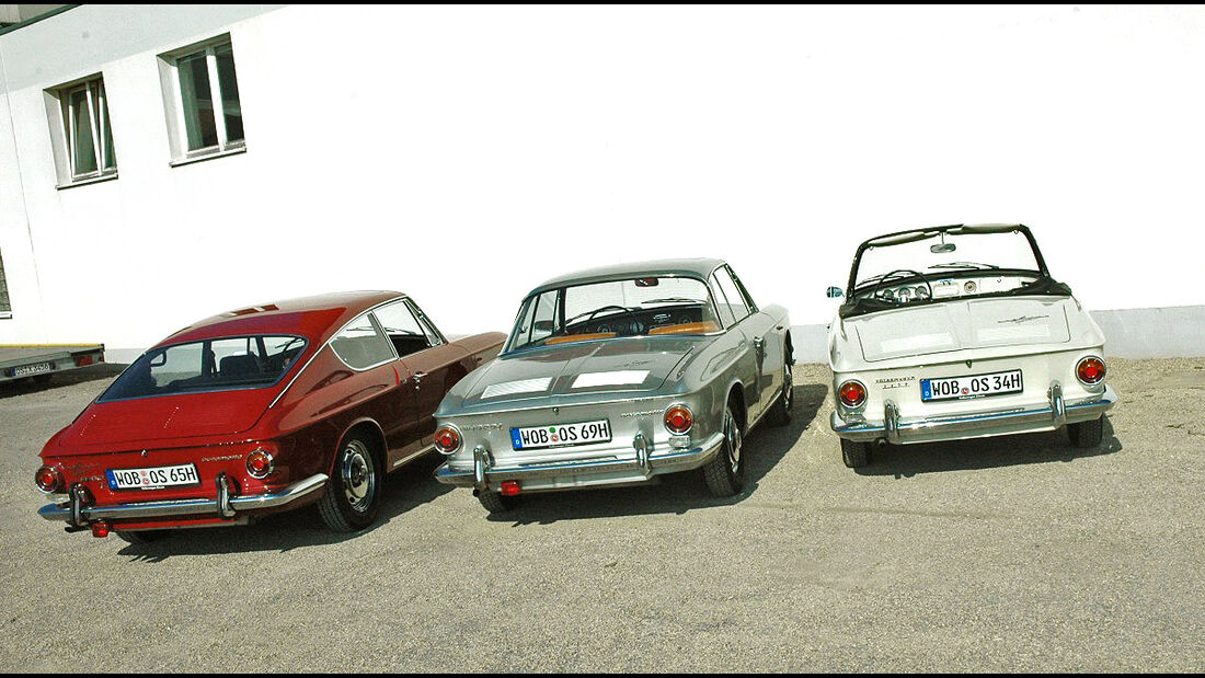 Karmann-Ghia Typ 34-Familie, Cabriolet, Coupé und Fließheck-Coupé