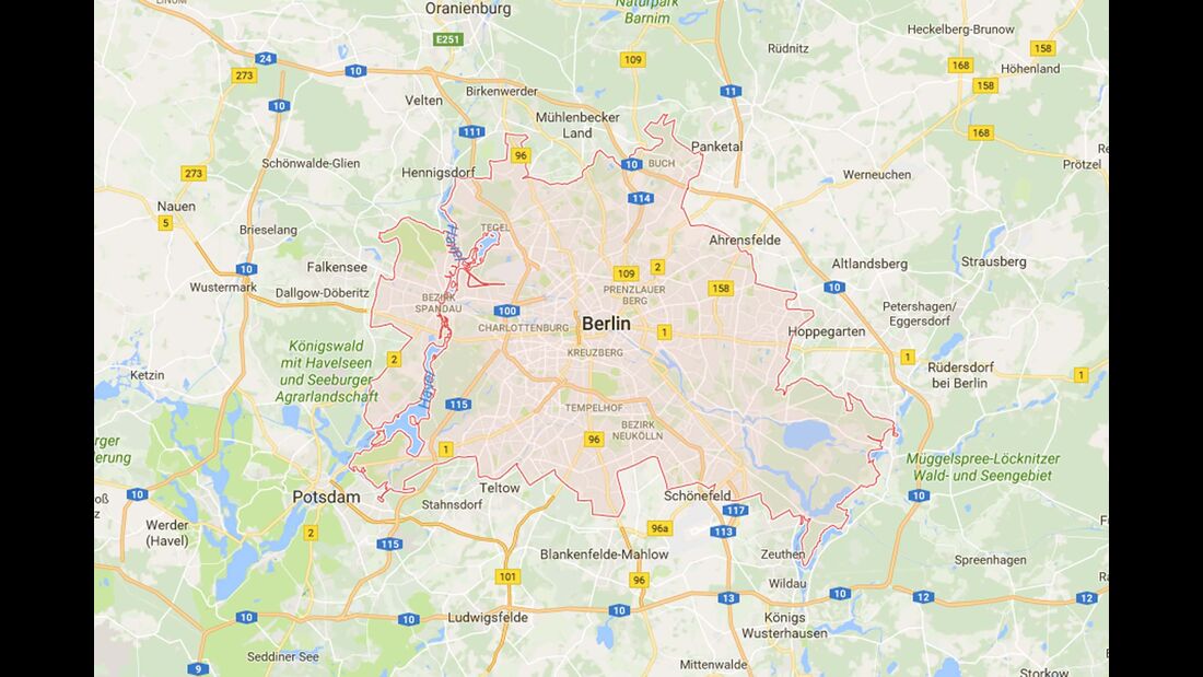 Karte Berlin