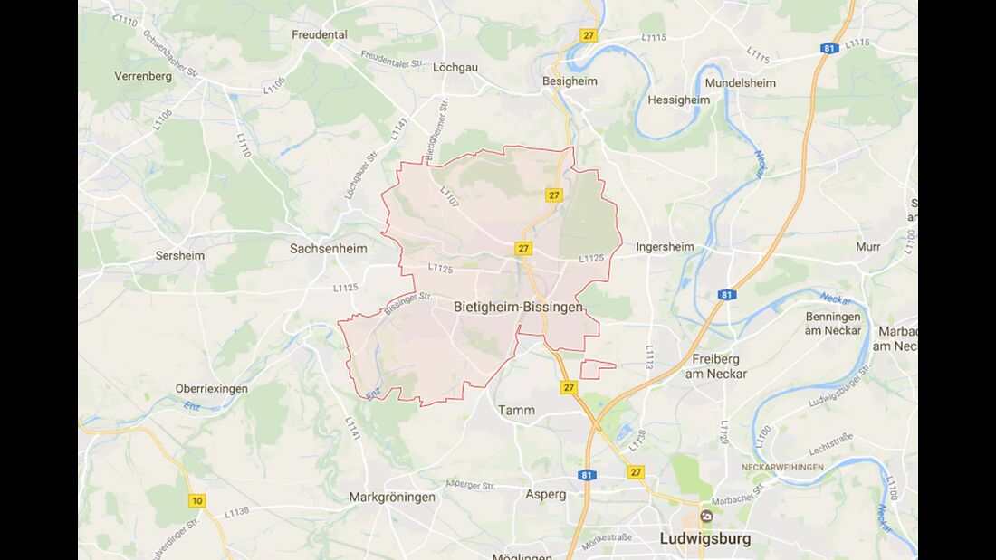 Karte Bietigheim-Bissingen