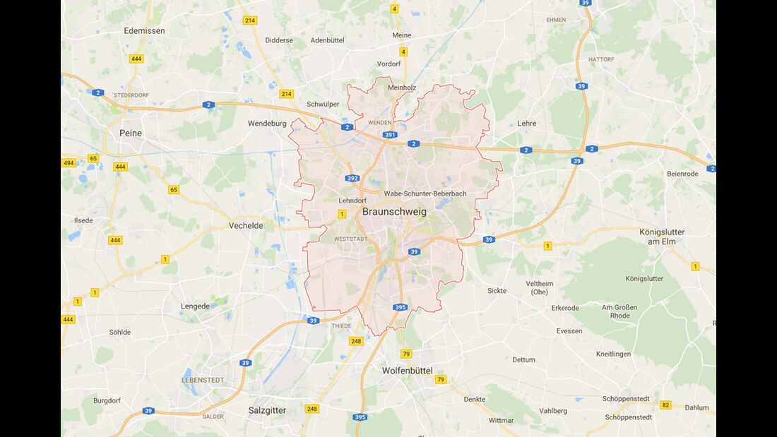 Karte Braunschweig
